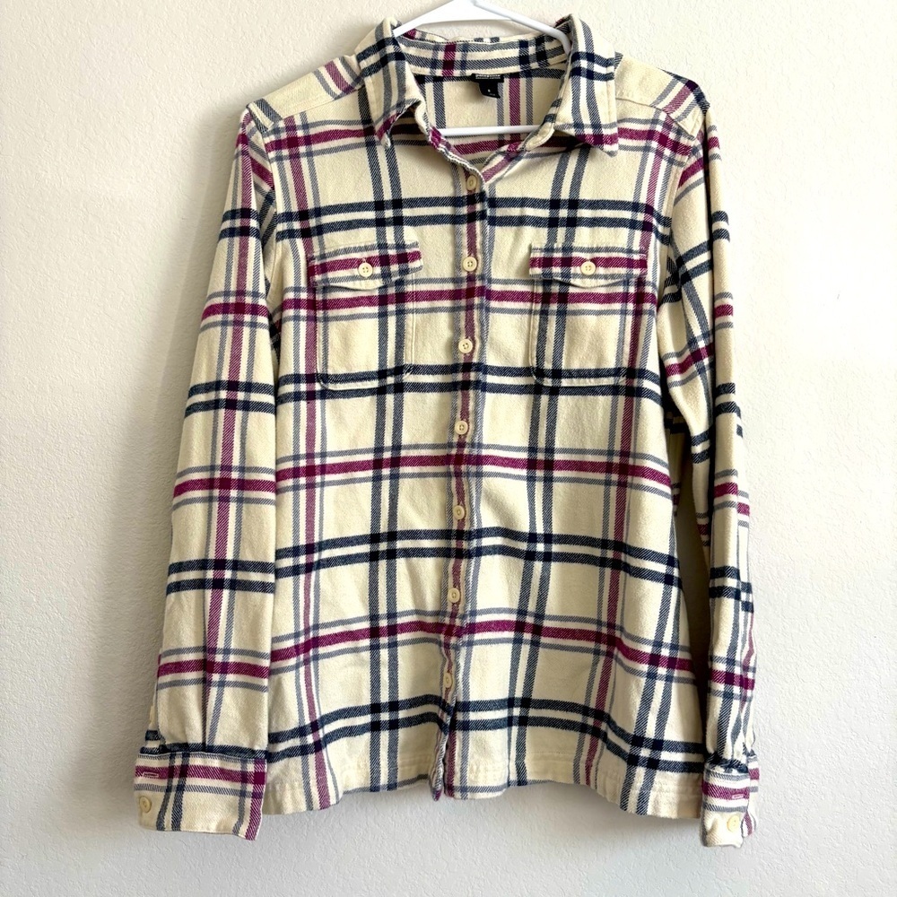 Patagonia Plaid Flannel Long Sleeve Shirt- size 8